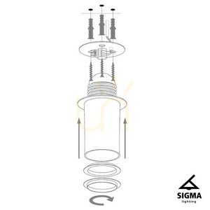 Plafon Sigma Sfera 35 czarno-złoty 32474 small 4