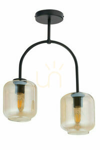 Plafon Sigma SHINE 2 czarny bursztynowy E27 32242 small 0
