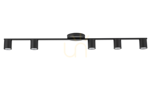 Sprawdź Plafon Sigma Sky 5 czarny stalowy 110 cm 5x GU10 33439