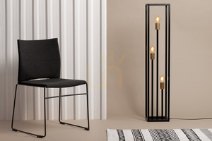 Lampa podłogowa Sigma Vigo czarno-złota 3xE27 121 cm 50249 small 1