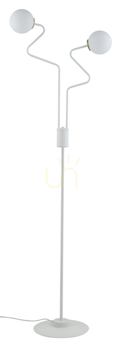 Sprawdź Biało-złota lampa podłogowa Sigma ZIGZAG 50270 2 × G9 LED 162 cm