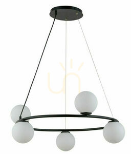 Lampa wisząca Sigma Gama Koło 5 czarna 33383 small 0