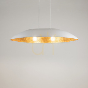 Lampa wisząca Sigma Gondola M biała miedziana 84 cm 2xE27 SKU 40639 small 1