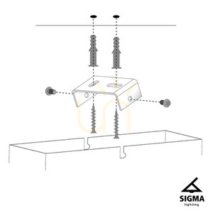 Lampa wisząca Sigma Gondola M biała miedziana 84 cm 2xE27 SKU 40639 small 2