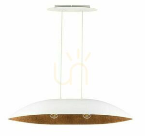 Lampa wisząca Sigma Gondola M biała miedziana 84 cm 2xE27 SKU 40639 small 0