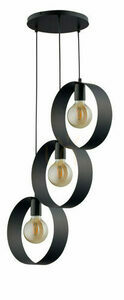 Lampa wisząca Sigma Happy czarna 2xE27 stal lakierowana 32282 small 1