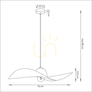 Lampa wisząca Sigma Kapello złota 76 cm stal lakierowana 32341 small 7