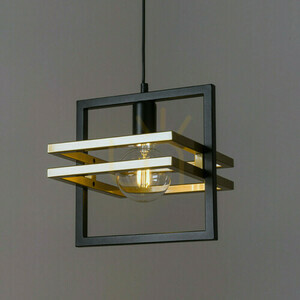 Lampa wisząca Sigma Merci 1 czarno-złota 32386 small 1