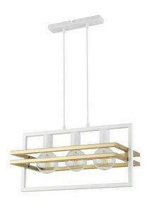 Lampa wisząca Sigma Merci 3 biało-złota 32393 small 0