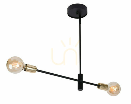 Sprawdź Lampa wisząca Sigma Onyx 2 czarno-złota 31924