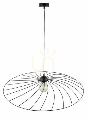 Sprawdź Lampa wisząca Sigma Panama L czarna 79 cm stal lakierowana 32413