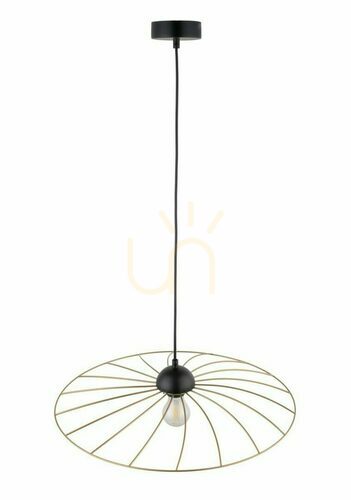 Sprawdź Lampa wisząca Sigma Panama M czarno-złota 51 cm 32416