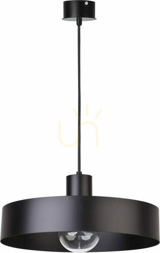 Sprawdź Lampa wisząca Sigma Rif 1 L czarna stalowa 35 cm SKU 30895