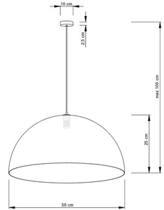 Lampa wisząca Sigma Sfera 50 srebrna 30142 small 1