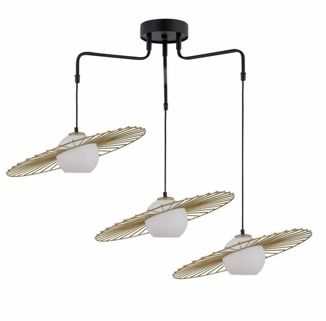 Sprawdź Lampa wisząca Sigma SOL 3 czarno-złota 32180 Lampa wisząca Sigma SOL 3 czarno-złota 32180