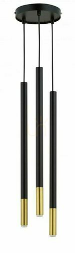 Sprawdź Lampa wisząca Sigma Sopel Due 3 czarno-złota 33257