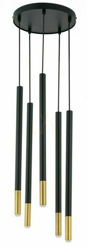 Sprawdź Lampa wisząca Sigma Sopel Due 5 czarno-złota 33237