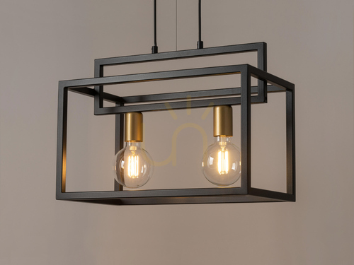 Sprawdź Lampa wisząca Sigma Vigo 2 czarno-złota 32439