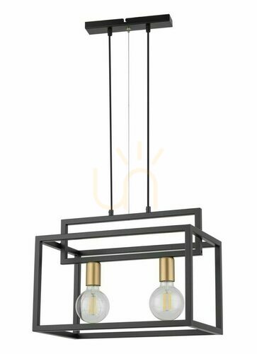 Sprawdź Lampa wisząca Sigma Vigo 2 czarno-złota 32439