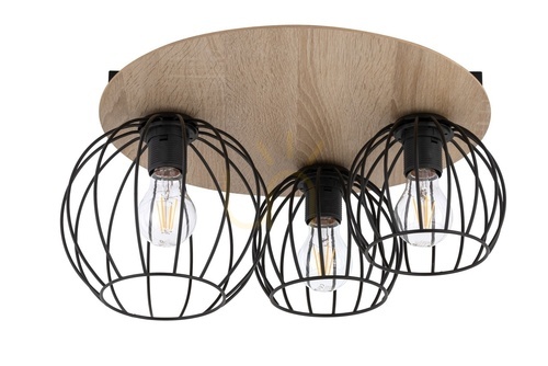 Sprawdź Lampa sufitowa Sigma Cyber 3 czarna dąb 32356