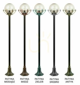 Lampa ogrodowa stojąca SU-MA Kula z koszykiem czarna K 5002/1/KPO small 8