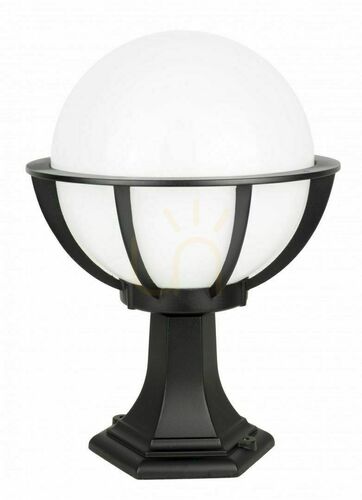 Sprawdź Lampa ogrodowa stojąca SU-MA Kula z koszykiem czarna patyna K 4011/1/KPO 250