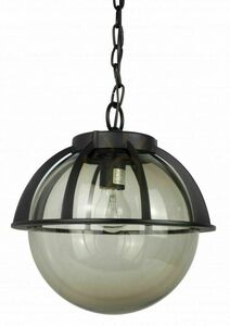 Lampa zewnętrzna wisząca SU-MA Kule z koszykiem 250 czarna K 1018/1/KPO 250 small 1