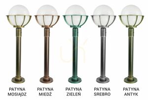 Lampa ogrodowa stojąca SU-MA kula 90 cm czarna K 5002/2/KPO 250 small 7