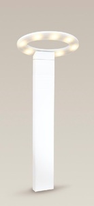 Słupek oświetleniowy Max Light Ovale F0027 biały 60 cm IP54 LED 3000K small 1