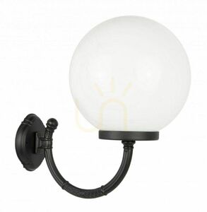 Kinkiet zewnętrzny SU-MA Kule Classic czarny patyna PMMA K 3012/1/K 300 P small 0