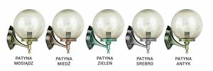 Kinkiet zewnętrzny SU-MA Kule Classic czarny K 3012/1/K 250 small 5