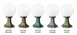 Lampa ogrodowa stojąca SU-MA czarna kula PMMA K 4011/1/K 200 small 3