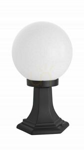 Lampa ogrodowa stojąca SU-MA czarna kula PMMA K 4011/1/K 200 small 0
