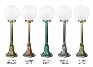 Lampa ogrodowa stojąca SU-MA Kule Classic czarna 68 cm K 5002/3/KP 200 small 3