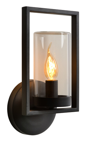 Sprawdź Kinkiet zewnętrzny Lucide Nispen czarny IP44 E14 metalowy, rustykalny