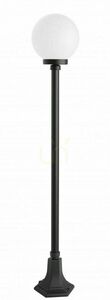 Lampa ogrodowa stojąca SU-MA czarna patynowana kula PMMA 148 cm K 5002/1/KP 200 small 0