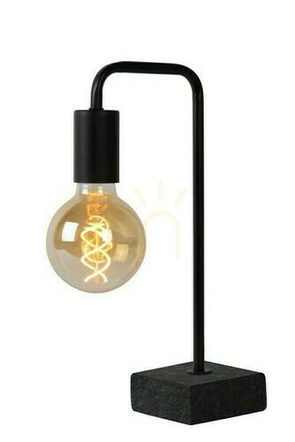 Sprawdź Lampa stołowa Lucide Lorin czarna stal vintage 45565/01/30