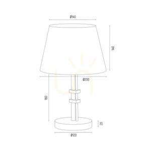 Lampa stołowa ARGON Atrani śmietankowa stare złoto 8354 small 3