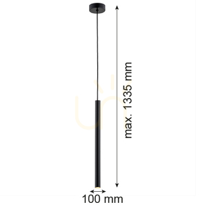 Lampa wisząca ARGON RIO czarna LED 3000K 1x4W 8329 small 3