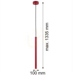 Lampa wisząca ARGON RIO czerwona LED 4W SKU 8331 small 4