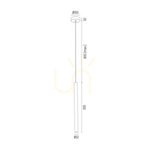 Lampa wisząca ARGON RIO czerwona LED 4W SKU 8331 small 5