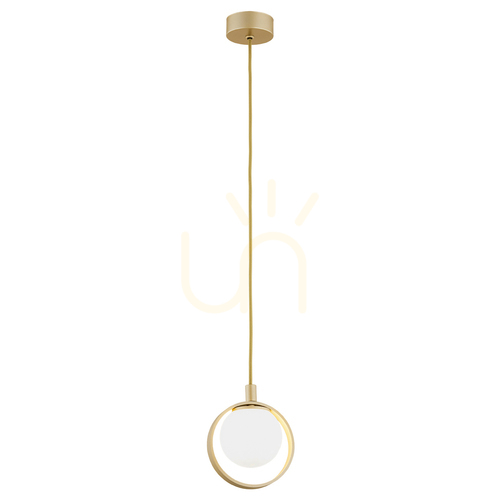 Sprawdź Lampa wisząca ARGON Saturnia opal mat złoty 8257
