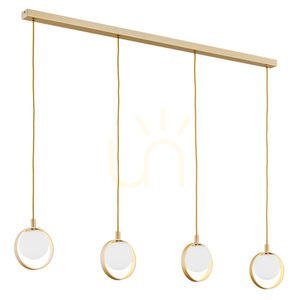 Lampa wisząca ARGON Saturnia 4xG9 opal mat złoty 1809 small 0