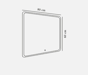Lustro do łazienki Dovina 60x80  Nordlux small 2