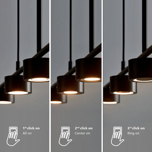 Lampa wisząca Nordlux Clyde 4-Rail czarna, 4 punkty świetlne, LED 16 W, 2700 K, 115 cm small 3