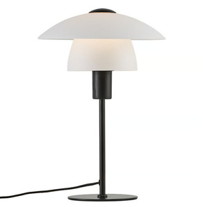 Lampa stołowa Nordlux Verona czarna z opalowego szkła E27 small 2