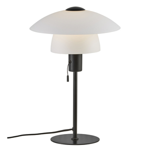 Lampa stołowa Nordlux Verona czarna z opalowego szkła E27 small 0