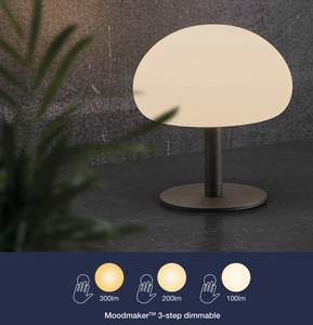 Sponge 20  lampa zewnętrzna stołowa przenośna Black/wh. Nordlux small 2