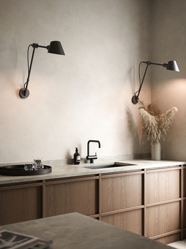 Sprawdź Lampa ścienna STAY DFTP E27 60W Aluminium Czarny