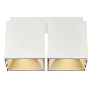 Oprawa natynkowa ETHAN Nordlux GU10 LED:2x10W,Traditional:2x50W Aluminium Biały mat small 1
